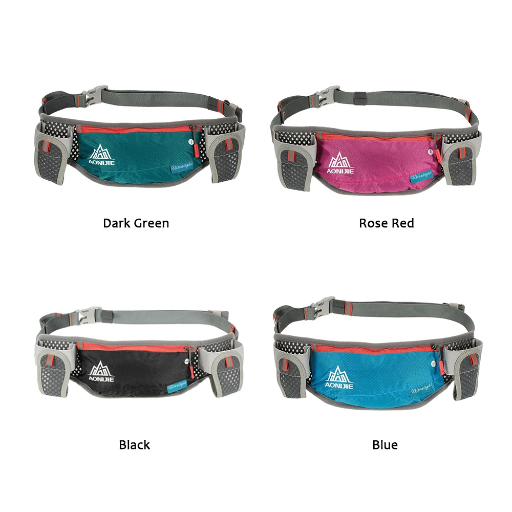 AONIJIE Hydration Waist Pack Lightweight Waist Bags Waterproof Phone Holder Belt Bag For Trail Running Jogging With 2Pcs Bottle 3