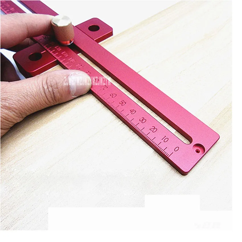 

New Arrival T-270 Aluminum Alloy 6061-T6 Ruler Woodworking T-Shaped Cave Ruler Measuring Tool Scribing Device 0-270MM Hot Sale