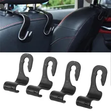 4 шт. Автомобильные украшения аксессуары универсальные автомобильные крючки для заднего сиденья подголовник держатель крючки для сумки кошелек Ткань Продуктовый автомобиль