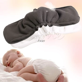 

2017 Reusable Bamboo Fiber Insert Liners For Cloth Diaper Nappy Changing Pad 5 Layers APR14_30