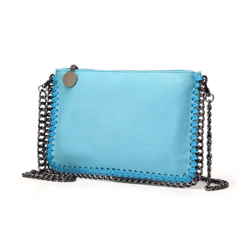2019 Fashion Woven Chain Bag Shoulder Bag for Women Clutches PU Messenger Bag Small Clutch purse Bolsa Handbags wallet S1227