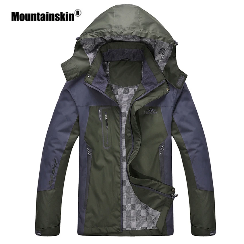 Mountainskin الرجال النساء الربيع الخريف في الهواء الطلق التنزه سترات واقية للماء تسلق التخييم الرحلات معطف واقي من المطر VA301 Mountainskin الرجال النساء الربيع الخريف في الهواء الطلق التنزه سترات واقية للماء تسلق التخييم الرحلات معطف واقي من المطر VA301