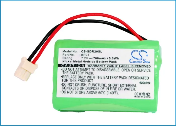 Cameron Sino 700mAh Аккумулятор BP2T для передатчика Dogtra 1400, 1400NCP, 1500NCP, 1600NCP, 170NCP, 1800NC, 1802NC, 1803NC, 1804NC, 2000NC