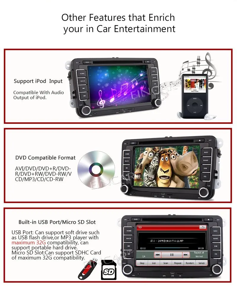 7 &quotgps автомобильный стерео навигатор 2 Din dvd плеер в тире головное устройство