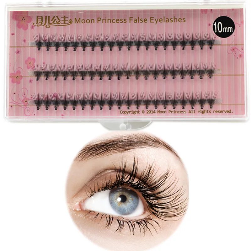 

60 pcs/case grafting fake false eyelash for professional makeup 3d growth eyelashes artificial wispy lashes