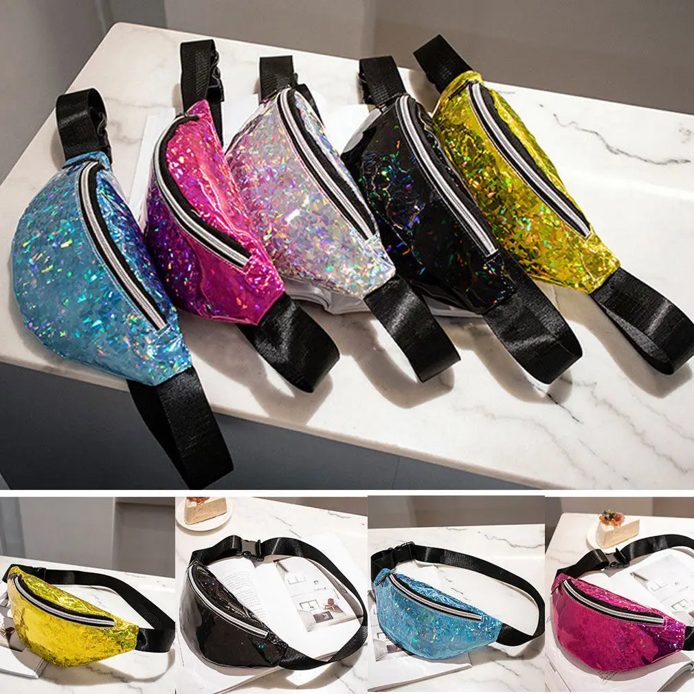 

Fashion Women New Waist Packs Bum Bag Fanny Pack Festival Money Waist Pouch Travel Adjustable Belt Girls Holiday Wallet Solid