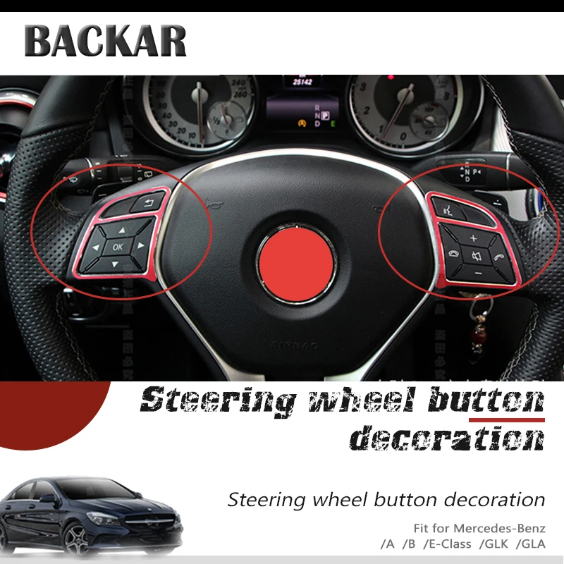 Стайлинг автомобиля наклейки для Mercedes Benz A B E GLK CLA GLA Class 200 220 260 W212 кнопки на руль