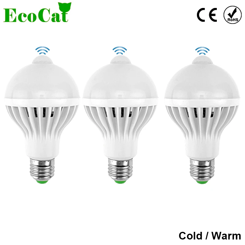 

LED PIR Motion Sensor lights 9W Led Bulb E27 5W 7W Auto Smart Led PIR Infrared Body Lamp With The Motion Sensor Lights