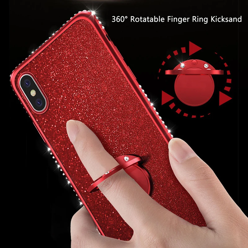 Luxury Bling Diamond Phone Case For Iphone 11 Xs Max Xr Plating Glitter