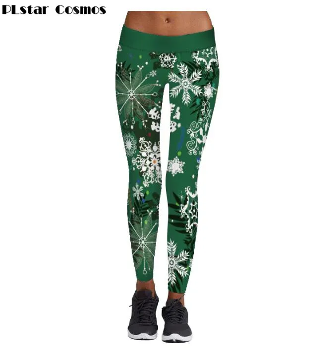 PLstar Cosmos Christmas Leggings For Women Lady Casual Elasticity Skinny Printed Stretchy Pants Leggings Trouser PLstar Cosmos Christmas Leggings For Women Lady Casual Elasticity Skinny Printed Stretchy Pants Leggings Trouser