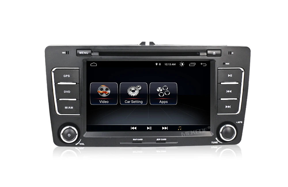 Flash Deal Wholesale! Quad Core HD1024*600 android 8.1 car dvd player for Skoda Octavia 2009 2010 2011 2012 2013 head unit with BT wifi FM 12
