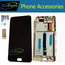 1 PC/Lot de Haute Qualité Pour MEIZU M2 note LCD Écran + Écran Tactile Digitizer Assemblée Avec Cadre Avec Des Outils noir Couleur
