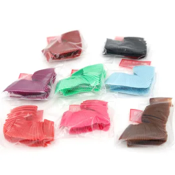 

Patch Nail False Colors Gel Nails 5sets/lot 500pcs/set False Nails Accessories Nail Kits For Sale