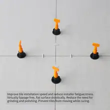 50 шт. керамический нивелировщик для плитки плитка выравнивание системы многоразовые плитки выравнивание для пола и стены строительные инструменты