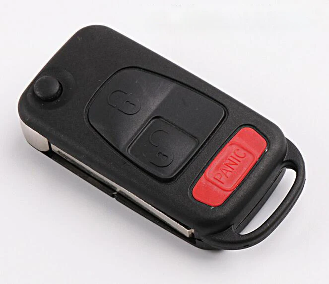 2+ 1 кнопки флип пульт дистанционного ключа оболочки корпуса для Benz S320 W140 ML320 350 с HU64 Лезвие Ручка ключа 5 шт./лот