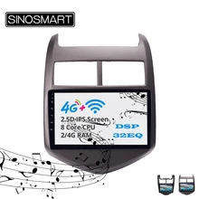 Sinosmart Andrid 8,1 Автомобильный gps мультимедийный радио навигационный плеер для Chevrolet Sonic Aveo 2011 2012 2013