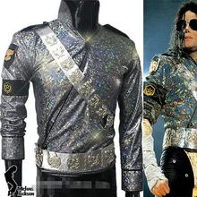 MJ Майкл Джексон Dangerous Тур Джем куртка и ремни набор-Pro серии для подарка Perfomance имитация Хэллоуин