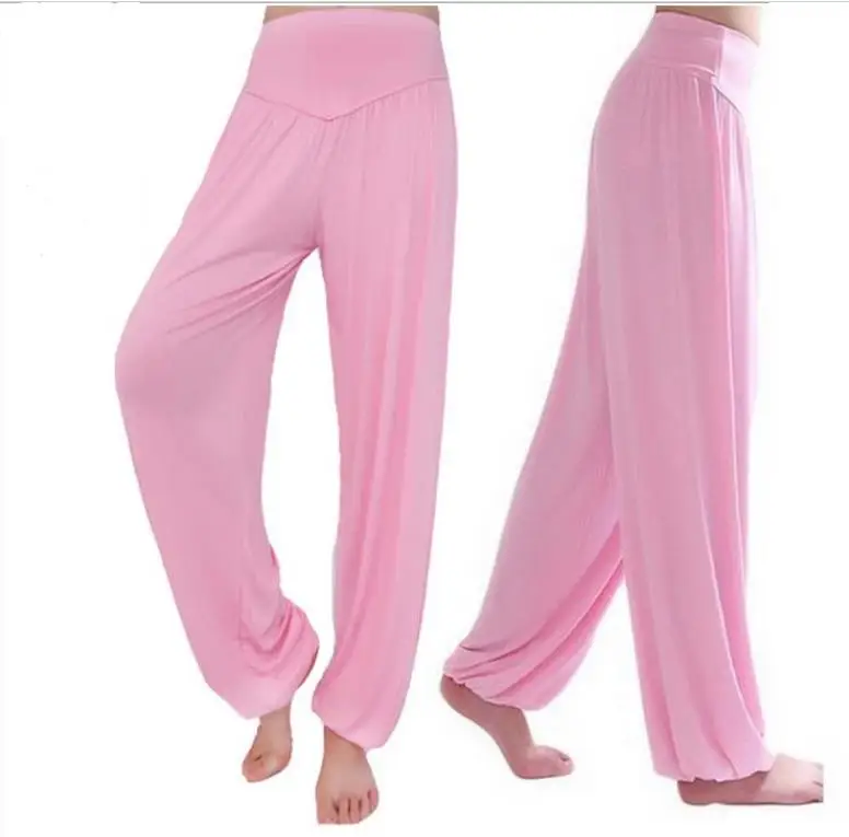 

Pants 2019 Hot sale High waist New Women Harem Pants Modal Dancing Trouser Loose plus size leggings Solid Loose Long Harem Pants