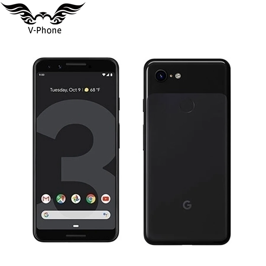 Абсолютно мобильный телефон Google Pixel 3, Snapdragon 845, 4 ГБ, 64 ГБ, 128 ГБ, 5,5 дюймов, четыре ядра, Android 9, NFC, Google, смартфон