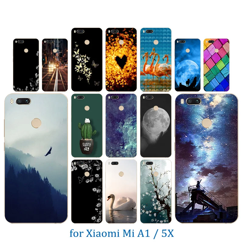 Для Xiaomi Mi A1 ультра тонкий силиконовый чехол для 5x Grimace с узором роскошный ТПУ