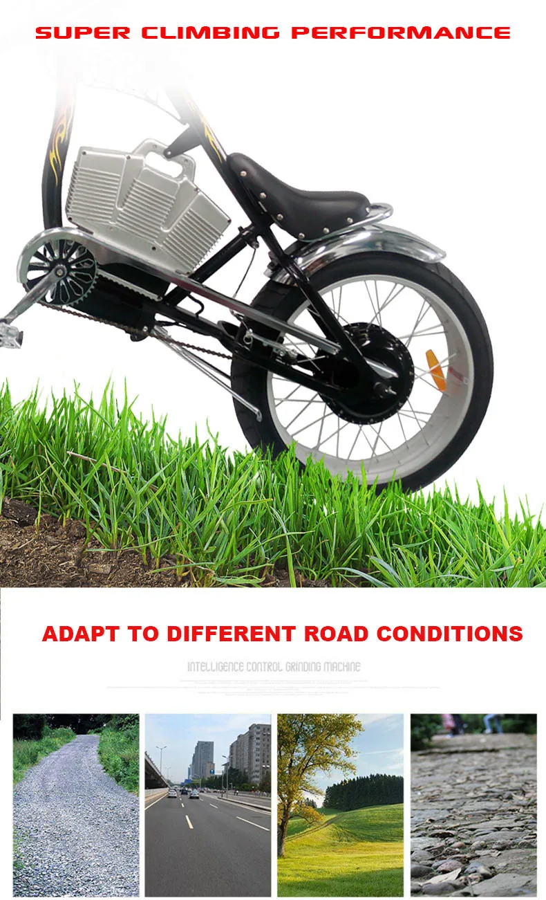 Discount Bicycle Electric E -motor Light Super Ebike Creative Electric Bike 48 V 500 W + 48 V 10ah Lithium Battery Electric Motorcycle 5