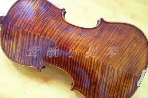 Cheap DHL shipping full size 4/4 handmade high-grade tiger stripes wood violin for performance,send case+rosin+bow overflow