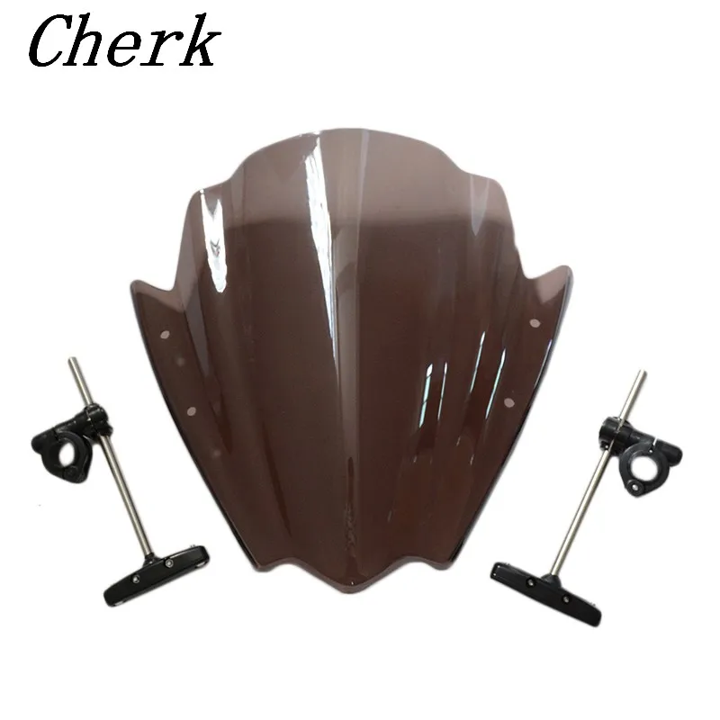 UniversalSmokeMotorcycleStreetBikeWindshieldWindscreen781