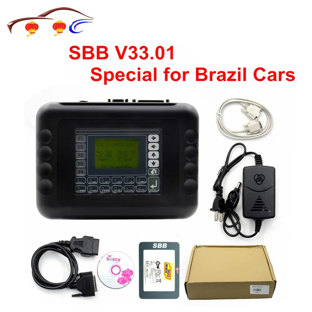 Programador de llave de coche V33.01 SBB, programador de llave de múltiples marcas Brasil, V33.01 SBB Silca, más función que V33.02|Programadores de llaves de coche| - AliExpress