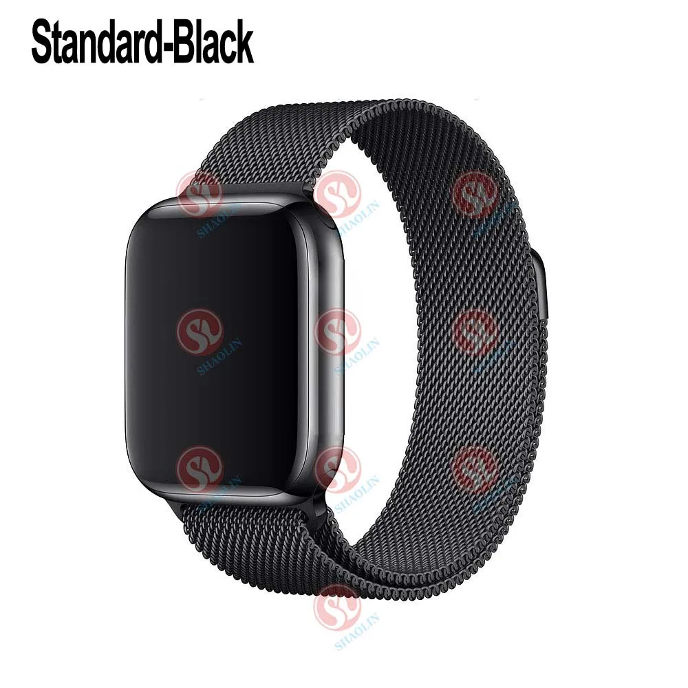42 мм умные часы серии 4 часы Push Message Bluetooth подключение для Android телефона IOS apple iPhone 6 7 8 X Smartwatch - Цвет: Standard-Black