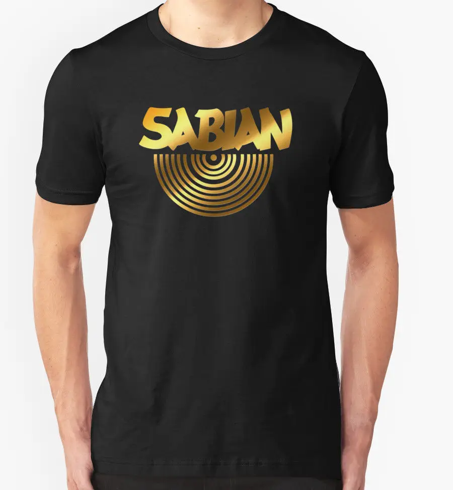 New Sabian Cymbal SM Men's Black T Shirt Size S M L XL 2XLTShirts
