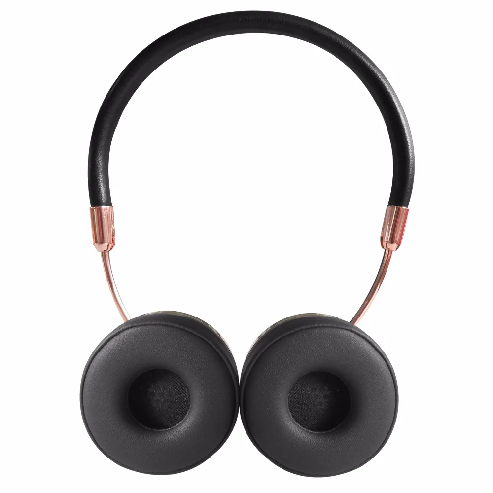 Fashion Rose Gold Wireless Bluetooth Headset Headphone for iPhone 7 with Microphone Stylish On Ear Share Headphones -7