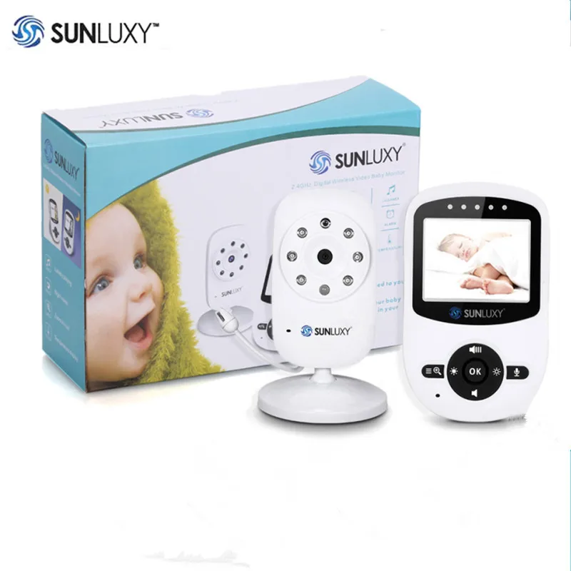 Sunluxy не 2.4 ''Беспроводной babycam цифровой ЖК-дисплей 2.4 ГГц Видеоняни и радионяни Ночное видение аудио/видео baby безопасности Камера музыка