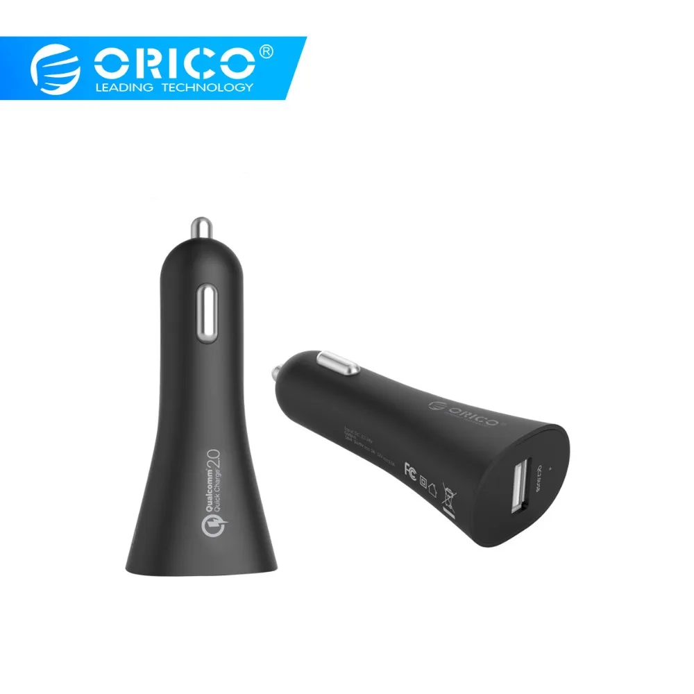 

ORICO UCQ-1U 18W 1 Port QC2.0 Car Charger, 12-24V Input, 5/9/12V Output, LED Indicator