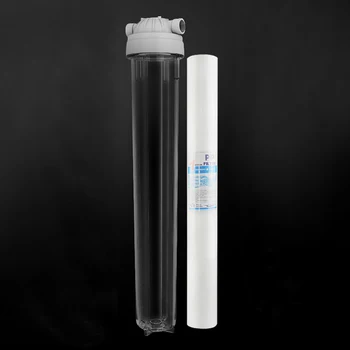 

20 inch single stage filter PP cto udf pre-filter large flow water purifier protector 15 kg explosion-proof 1/2" 3/4" interface