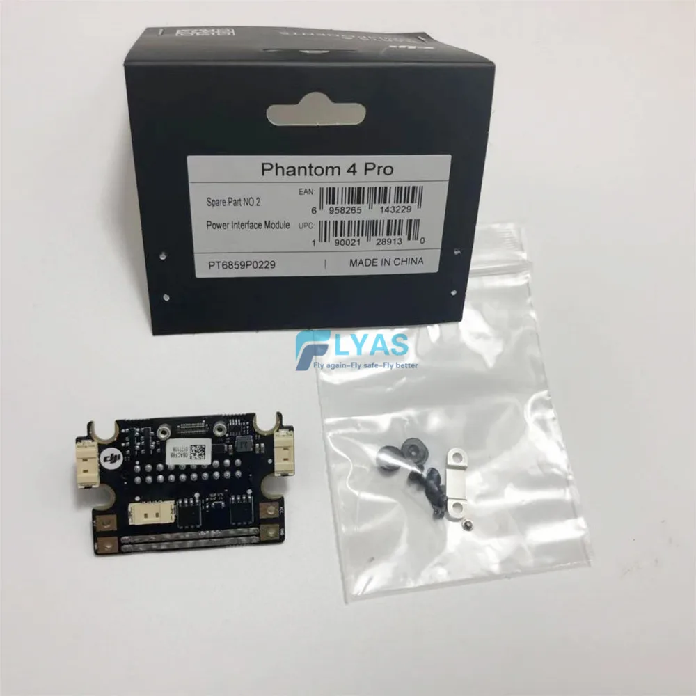 Подлинный DJI Phantom 4 Pro Part 2-Aircraft power interface Board порт модуля с винтами Монтажная деталь для замены