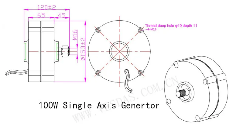 G100 generator size 1
