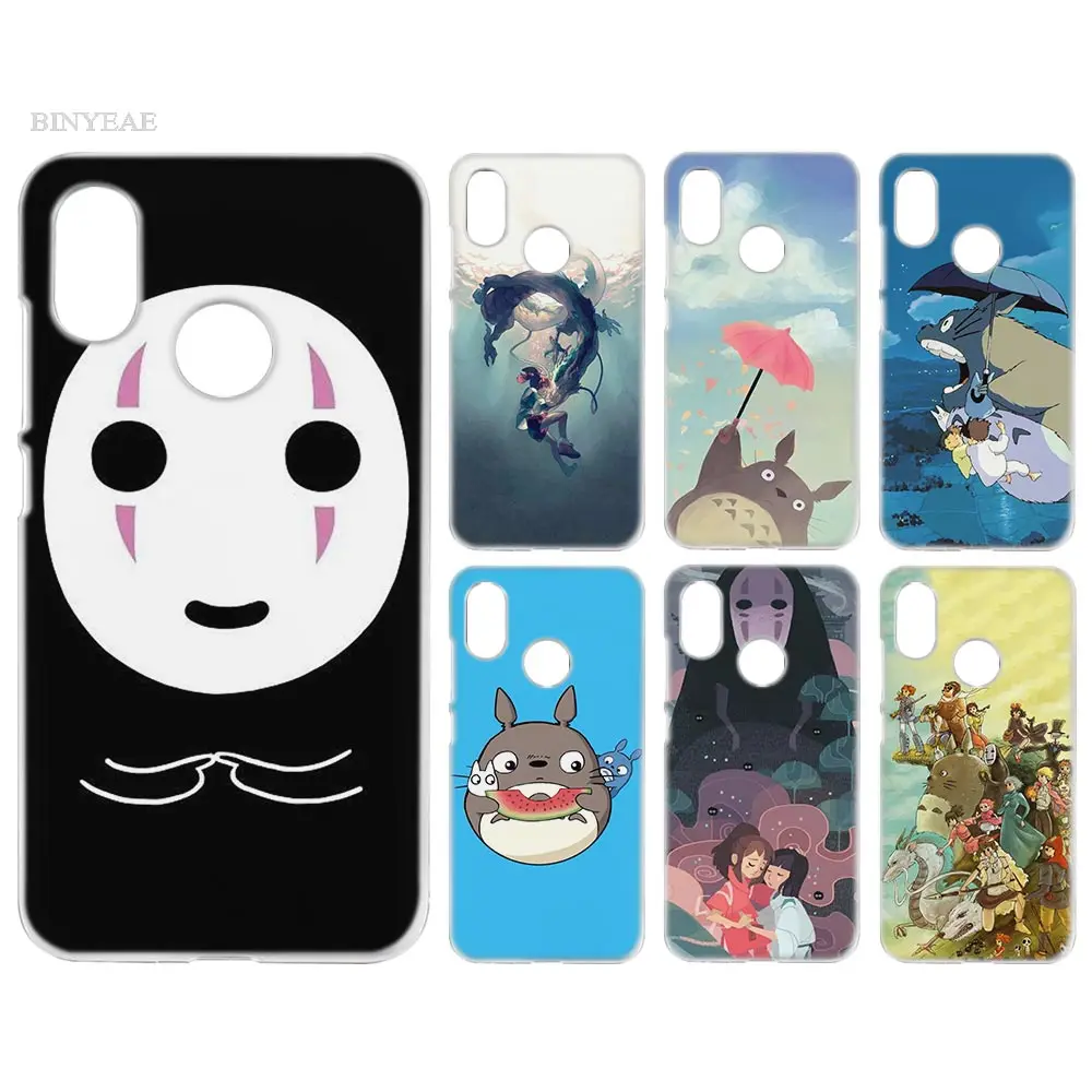 

BINYEAE Case Cover Clear Hard PC Plastic for Xiaomi Redmi Note 4 4X 5 Plus A1 S2 A2 8 SE Studio Ghibli Spirited Away Totoro