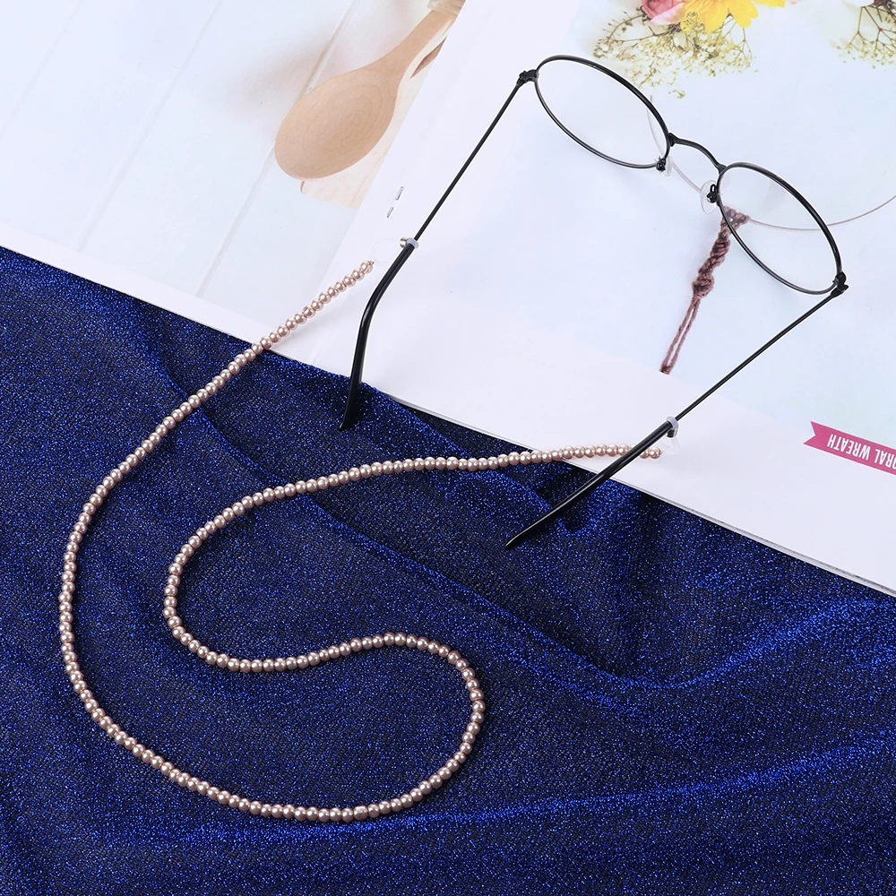

1pc Newest Women Handmade Elegant Imitation Pearl Eye wears Chains Beaded Eyeglass Lanyards Cord Holder Glasses Rope Chain