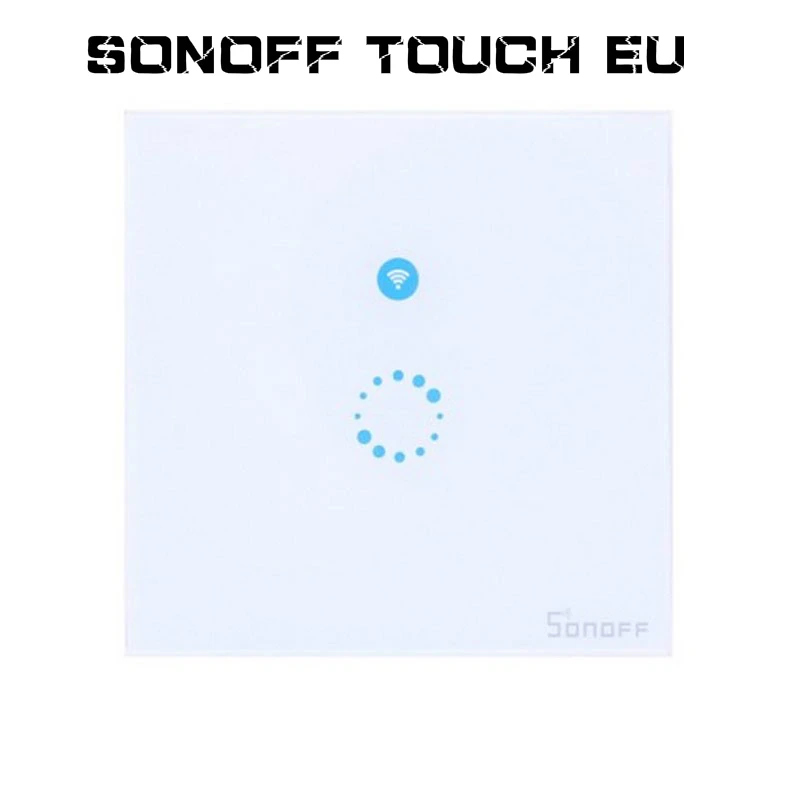 Sonoff T1 ЕС умный Wi-Fi настенный сенсорный светильник 1/2 банда сенсорный/Wifi/433 RF/APP пульт дистанционного управления с Alexa Google Home - Комплект: TOUCH EU