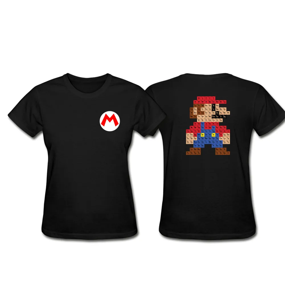 

Super Mario Bros Luigi Koopa Yoshi 2019 Women Print Japanese Anime T-shirt O-Neck Short sleeves Summer Casual