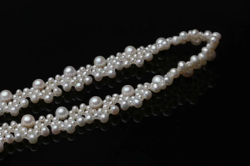 Модное ожерелье-чокер ручной работы из пресноводного жемчуга для женщин, модное ожерелье из натурального жемчуга, роскошный свадебный подарок