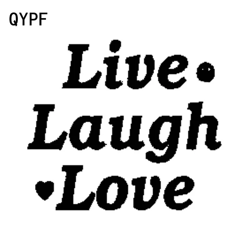 QYPF 13 9 см * 12 1 живые смехи любовь шрифт комбинированный модный виниловый