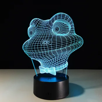 

Frog Prince Color Changing Night Light Collectible Charizard 3d Led Table Desk Lamp Cartoon Figure Children's Bedside Lampen