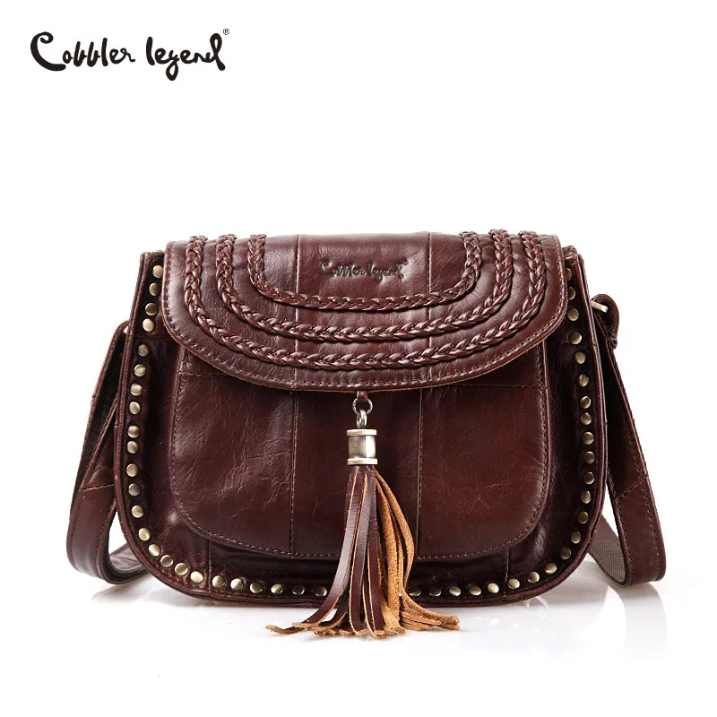 0 : Buy Cobbler Legend Vintage Genuine Leather Bag Female Small Women Handbags Bags ...