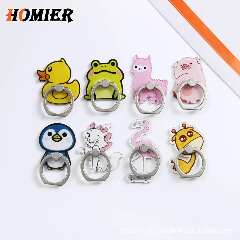 

Universal Metal hot socket Finger Ring Mobile Cell Phone Cute Cartoon phone Holder stand For iPhone 6s 7 8 plus X Bracket holder
