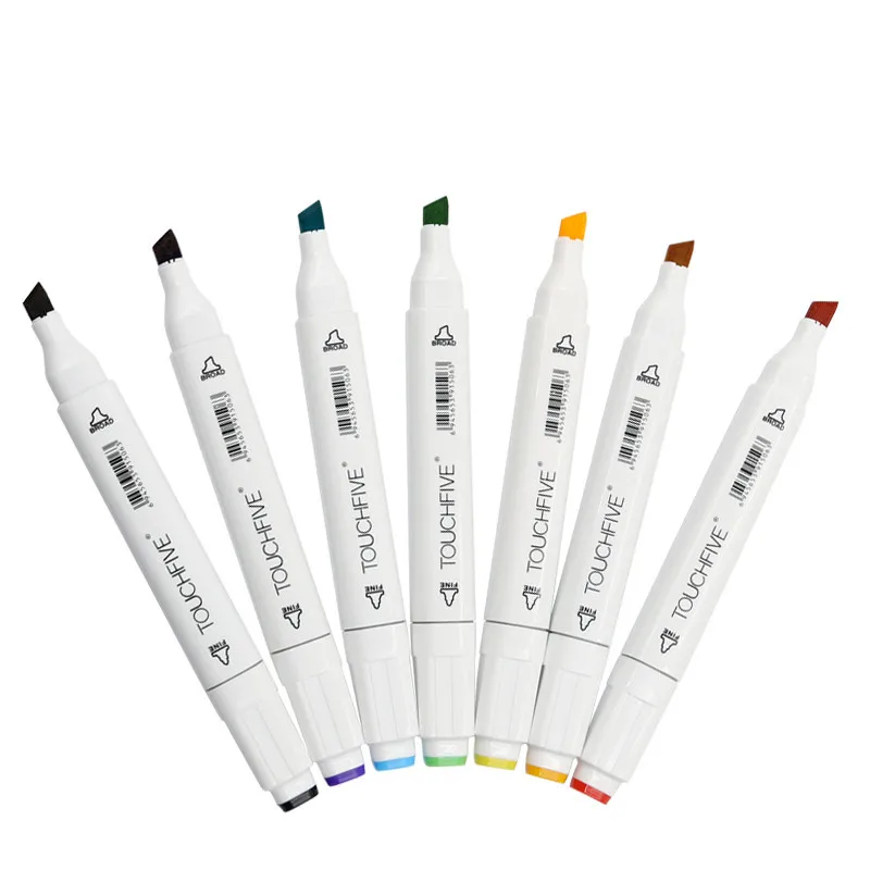 Art Markers TOUCHFIVE Optional Color Matching Art Markers Brush Pen Sketch Alcohol Based Markers Dual Head Manga Drawing Pens Art Supplies