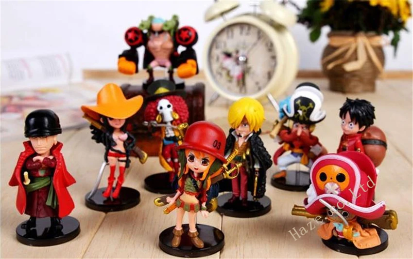 

One Piece The New World Luffy Dolls PVC Figure Cosplay Toy Model Set Gift
