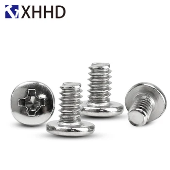 

6#-32x6 Big Round Head Phillips Cross Screw PC Main Board Screw for Computer Hard Disk Carbon Steel M3.5