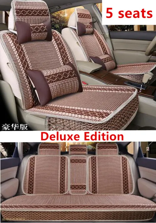5 seats CC Универсальные шелковые чехлы для сидений автомобиля для Mazda 3 6 CX-5 CX7 323 626 M2 M3 M6 Axela Familia ATENZA, автомобильные аксессуары для стайлинга автомобилей - Название цвета: 5 seats CC