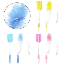 1 комплект/3 шт. щетка для детской бутылочки щетка для чистки 360 градусов вращающийся спин губка щетка бутылка соска чайник насадка носик для очистки